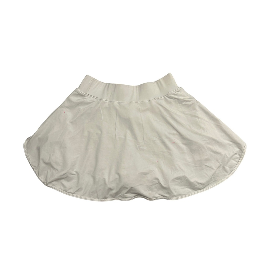 Vintage Athletic Skort Women Small White Good Flared Tennis Skirt With Shorts